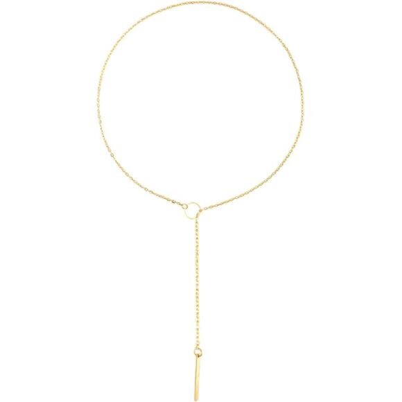 Long Necklace Gold Women Exquisite Drop Y Women Girls Party Wedding Prom - Picture 8 of 8